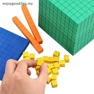 【NEW】 Ten Blos Complete Set Kids Math Plaything Math Blos Plastic Base Ten Set Cube Kids Math Playth