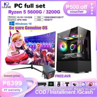 AMD Ryzen 5 5600G PC Ryzen3 3200G with DDR4 16GB RAM 512GB SSD Full Set Computer Gaming Desktop 977