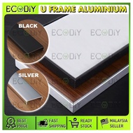 ECODIY🇲🇾 [3pcs / 4pcs] Aluminium Edging Aluminum U Frame 3G Door Frame Cabinet Door