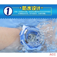 casio g-shock watches ☒✽jam budak lelaki perempuan kid's watch colorful LED night light boys and girls waterproof 儿童电子表j