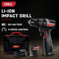 DELI Li-ion Impact Drill (16V / 45Nm / 30600bpm / Brushless) DE-CZ16-1A2