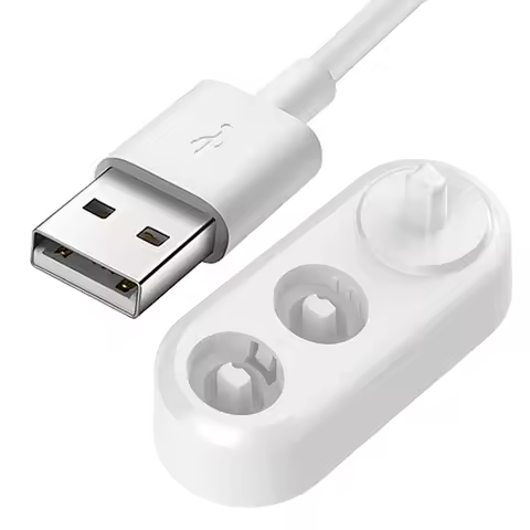 Replacement Wireless Inductive Charger Base with 2 Brush Heads Holder, Compatible with Oral B iO 2/3