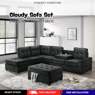 819 sofa modern 6 seater corner easy clean comfortable lounge for spacious homes