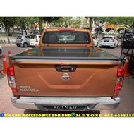 Navara np300 d40 pro 4x hard cover hardcover canvas deck cover trifold trunk cover READY STOCK 