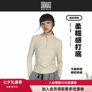 Baodi Weide Flower Soft Gauze Women's Half-Zip Top - Outdoor Slim Fit ZBL72UV2