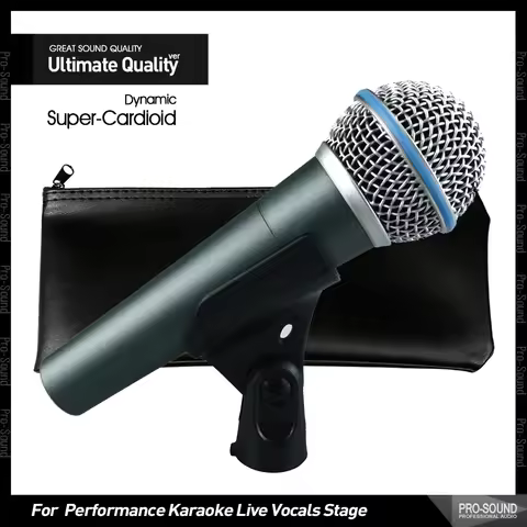 TOP Quality BETA58 Super-Cardioid Dynamic BETA58A Vocal Wired Microphone For Live Karaoke Podcasting