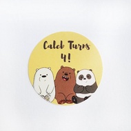 We Bare Bears Birthday Stickers