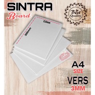 10 pcs 3mm VERS Sintra Board White A3 / A4 / A2