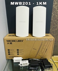 BỘT HU PHÁT WIFI KHÔNG DÂY NGOÀI TRỜI MERCURY MWB201 1KM DÙNG CHO CAMERA KÉO MẠNG