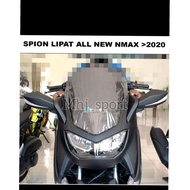 Latest original Yamaha All New Nmax 2020 Connected 2021 Folding Mirrors + Bonus duct tail rear light
