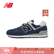 NEW BALANCE 官方休闲鞋男鞋女鞋复古舒适轻便百搭574系列ML574EVN情侣运动鞋 深蓝色 ML574EVN 42 (脚长26.5cm)