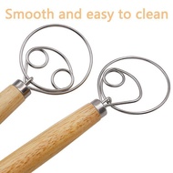 Pre-Sale Kitchen Utility Gadget 43cm Oak Handle Powder Beater Flour Blender Dough Stirring Rod Stain