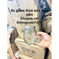 Glass cup, pineapple-shaped glass cup (capacity 500ml)