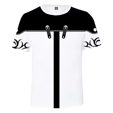 Hot Game Kingdom Hearts 3d Printed T-shirt Fashion Short sleeve Cosplay Street Style Tops Men Women 
