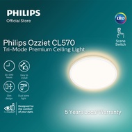 Philips Ozziet LED Tri-mode Ceiling Light 3 different modes and backlight (4000K downlight, 2700K ba