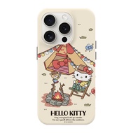 (เคสคอมโบ)เคสไอโฟน Sanrio Hello Kitty แท้ 100% สำหรับ iPhone16 เคส 16pro 16promax เคส 15promax 15pro