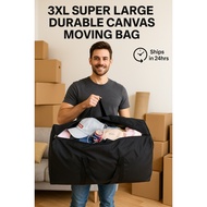 80cm 100L Large Thick Canvas Moving House Storage Shifting Laundry Big Organiser Blanket Bedsheet Tr