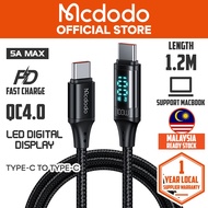 Mcdodo Digital HD 100W PD Type-C To Type-C Data Cable 1.2M CA110