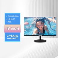 Monitor PC 19 Inch Monitor 19/22/24 Inch Murah 75HZ 1080P Flat Gaming Monitor With HDMI VGA