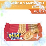 Fita Spreadz Sandwich Crackers Bacon 10 Pieces 25g  Bundle of 5