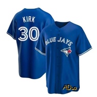 Regatta Toronto Blue Jays T-shirt #     30 Alejandro Kirk Royal Backing Baseball Jersey