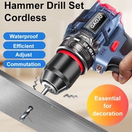 3 in 1 Cordless Hammer Drill Set 80 Speed Torque + accessories+ 18V Battery Screw Driver impact Multi Cordless hammer Drill - Impact Drill, Battery Drill, Cordless Screwdriver