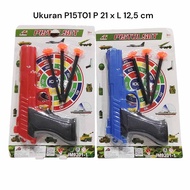 1102 Pistol Mainan | Mainan Pistol Free 3 Panah Peluru Karet | Mainan Anak Anak Penghilang Stres 110