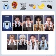 8pcs ATEEZ TARGET GOLDEN HOUR Part4 Photocards MIGHTEEZ ANITEEZ Transparent Card THE WORLD FIN WILL 
