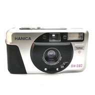 Hanica SW-380 wide angle full frame 35mm film Electronic film loading and rewinding compact camera