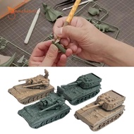 gamchiano 4 Pieces 1/144 4D Tank Model Puzzle for Table Scene Collection Children
