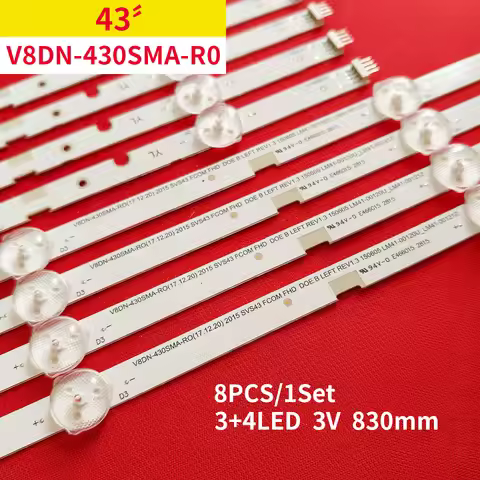 1set LED Strip For un43j5200 un43j5290 V8DN-430SMA-R0 UN43T5300 UN43T5300AG UA43N5380 UE43N5300 UE43