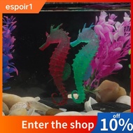 ESPOIR Artificial Luminous Seahorse, Landscape Float Glowing Sea Horse, Fake Silicone Fish Aquarium Decor