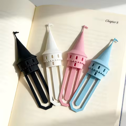 1/4 Pcs Magical Castle Bookmark Creative Page Holder Unique Reading Book Available Reading Gift Book