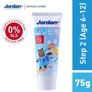 Jordan Kid's Toothpaste Step 2 - 6-12yrs【75g】
