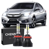 2pc Bright 6000K สีขาว H11 LED ไฟหน้าหลอดไฟสําหรับ Honda City T9A (ปี 2013 - 2019)