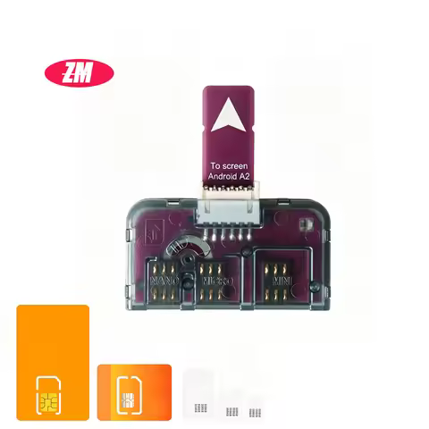 NZX For iPhone SIM Card 4in1 External Card Slot Adapter Fast Card Changer iPhone SIM Card Reader Hol