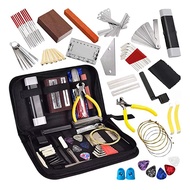 77PCS Guitar Maintenance Kit Repair Tool Set Electric Guitar Metal+Plastic String Instruments with T
