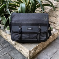 LECAF DENIM MESSENGER BAG