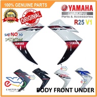 R25 BODY FRONT UPPER R25 V1 LEG SHIELD FRONT LEG SHIELD COVER SIDE 100% ORIGINAL YAMAHA 1WD-XF83L 1W