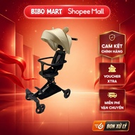 [MALL] Seebaby H1 Stroller Black - Beige Bear Ear Canopy - Beige Stroller - Bibo Mart