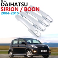ชุดตกแต่งฝาครอบมือจับประตูโครเมียมด้านนอกหรูหราสำหรับ Daihatsu Boon Sirion M300 2004 ~ 2015สติกเกอร์รถ2014 2013 2012 2011