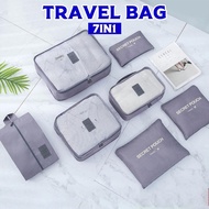 SISKA LAPAK Travel Bag 7in1 / Homecoming Suitcase Bag Pouch 7 in1 Clothes Shoes Travel Organizer Mul