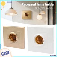 E27 Ceiling Light Lamp Bulb Holder Socket Ceiling Light Screw Socket Square Ceiling Ftg