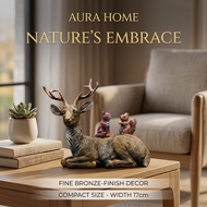 Elk Home Decor | Resin Craft | Light Luxury Style | Realistic Animal Figurine