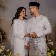 Mawar Couple Set (Offwhite) - Baju Nikah ADNAA