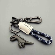 Tyk Cute Cartoon Little Dinosaur Keychain Exquisite Girl Car Keychain Leather Rope Key Ring School B