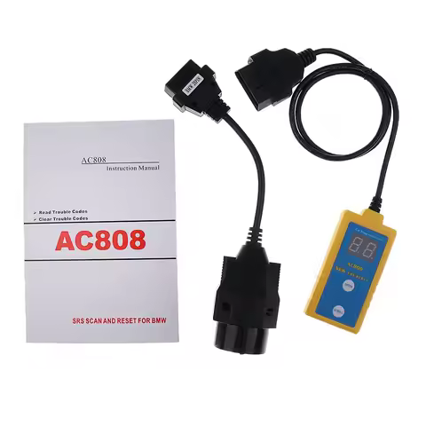 AC808 SRS Air-bag Reset Tool Diagnostic Scanner for BMW 1994 - 2003 Read Clear Fault Code Easy Use E