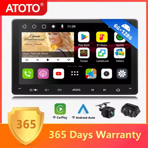 ATOTO 9 inch 6G+128G Android Car Stereo Touch Screen Wireless Apple Car Play Bluetooth Auto Radio Mu