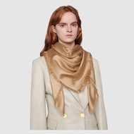 Gucci 女士 GG提花真絲羊毛混紡披肩均碼碼140×140CM