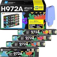 iNKPAD 972A 972 A Ink Cartridge Compatible with HP PageWide MFP 377dw 377dn / PageWide Pro 452dw 452